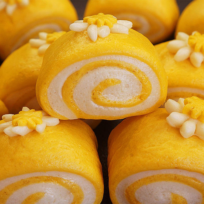 Dalawang kulay na bun